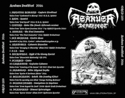 V.A. - ASAKUSA DEATHFEST 2016 - Comp. CD